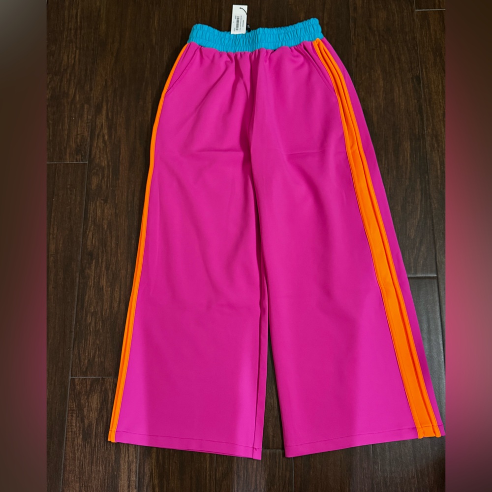 Vibrant Pink and Orange Women's Track Pants